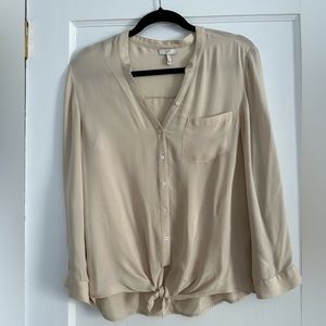 Joie size S beige silk top